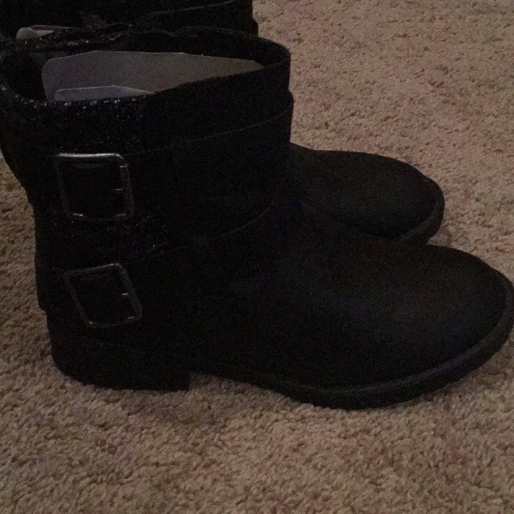 Never worn kids black boots